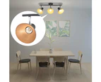 vidaXL Ceiling Lamp for 3 Bulbs E27 Black and Gold