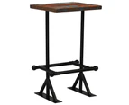 Bar Table Solid Reclaimed Wood Multicolour 60x60x107 cm