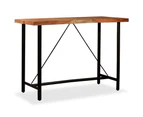 vidaXL Bar Table 150x70x107 cm Solid Acacia Wood