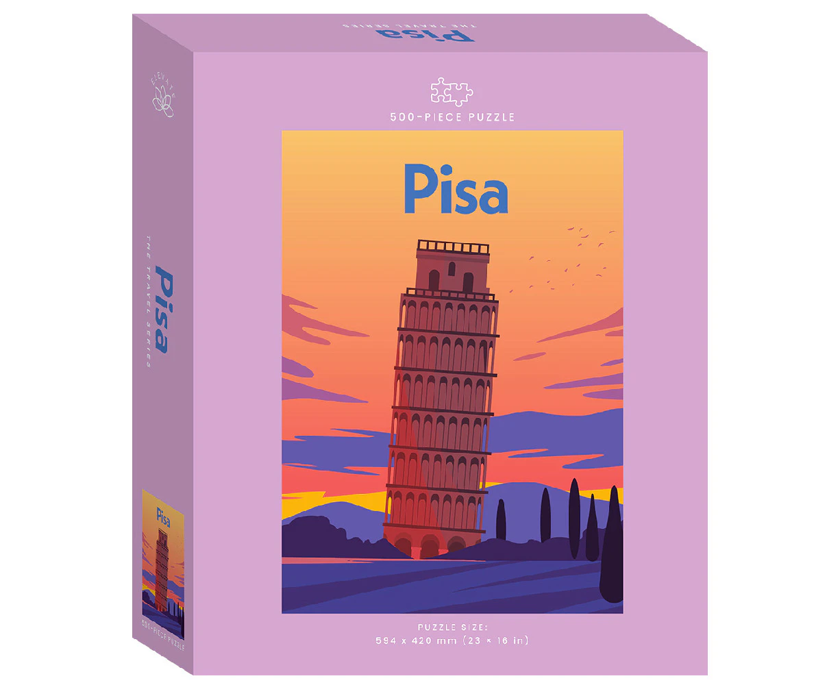 Elevate The Travel Series 500pc Jigsaw Puzzle: Pisa Kids Activity Toy 12y+