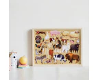 Hinkler Explore 24 Farm Animals 100-Piece Jigsaw Puzzle