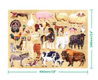 Hinkler Explore 24 Farm Animals 100-Piece Jigsaw Puzzle