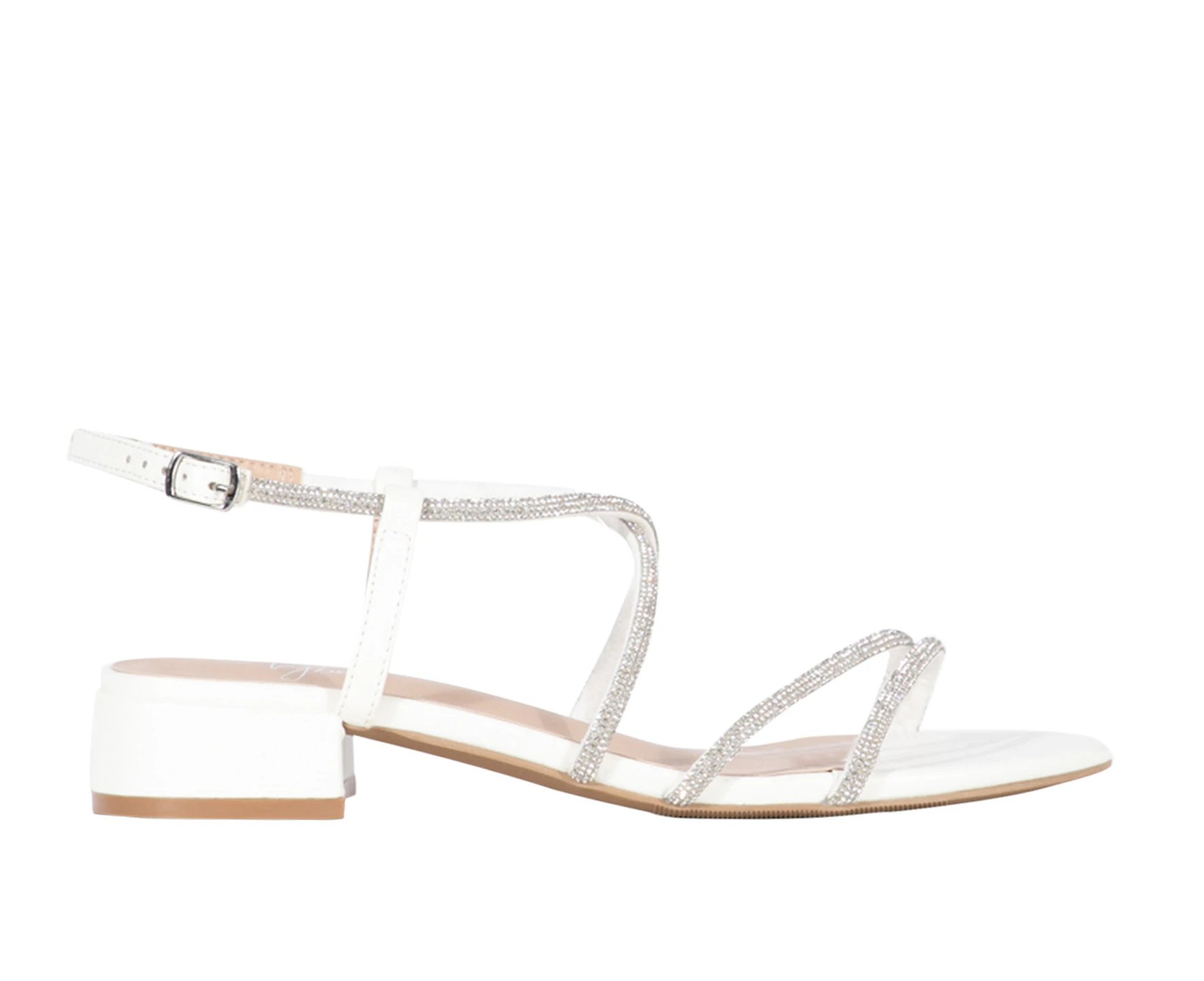 Lapis Vybe Stylish Low-Block Heel Women's - White