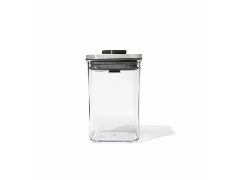 OXO POP 2.0 Small Square Airtight Container Short Steel 1L Size 11X11X16cm