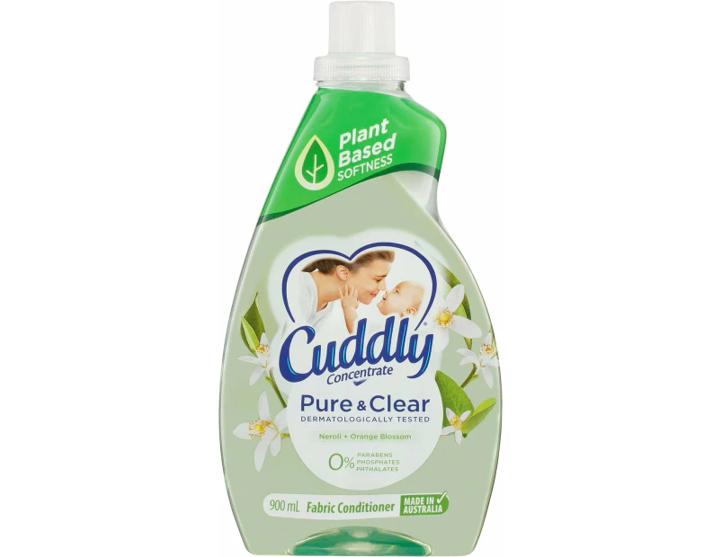 Cuddly Concentrate Pure & Clear Liquid Fabric Conditioner, 900mL