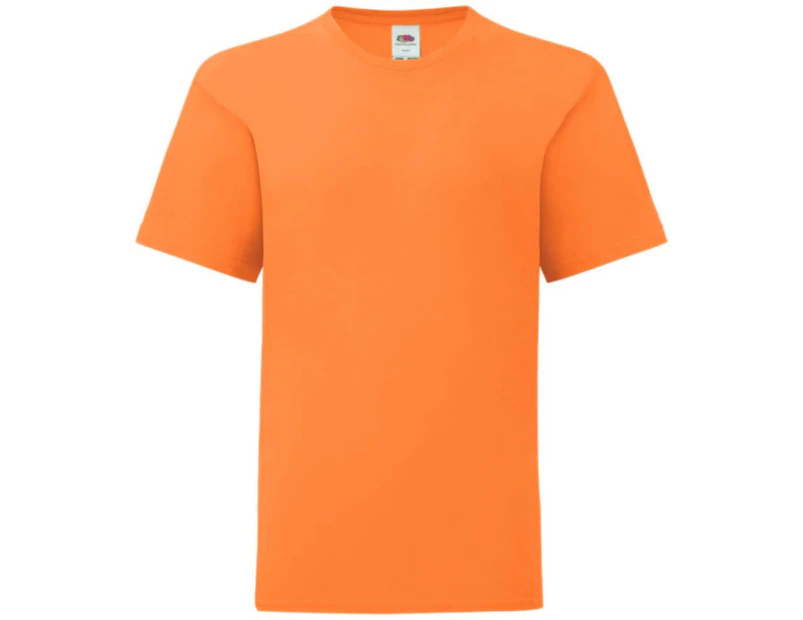 Fruit Of The Loom Childrens/Kids Iconic T-Shirt (Orange) - PC3388