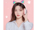 Cat Ear Bluetooth Headphone with Mic - Green