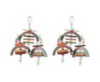 2x Nature Island Hanging Binky Mobile Bird Pets Interactive Exercise Cage Toy