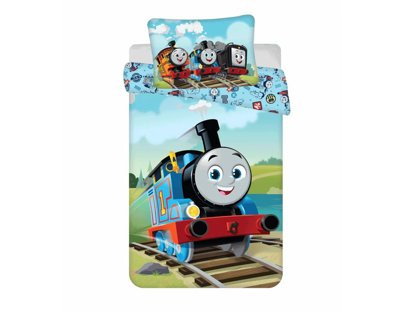Thomas and Friends Steam Team Quilt Cover Set for Cot or Toddler Bed