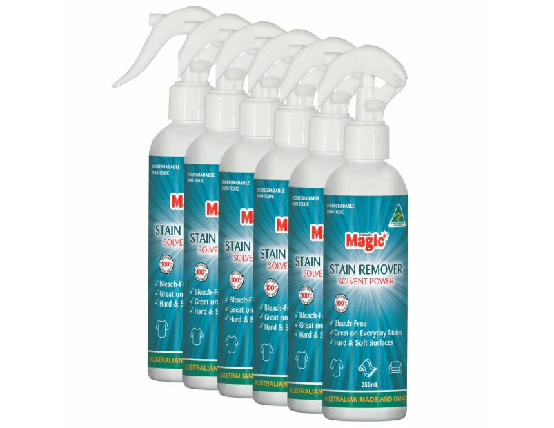 6 x Magic Stain Remover Spray for Coffee, Wine, Food, Blood, Sauce and More 250mL