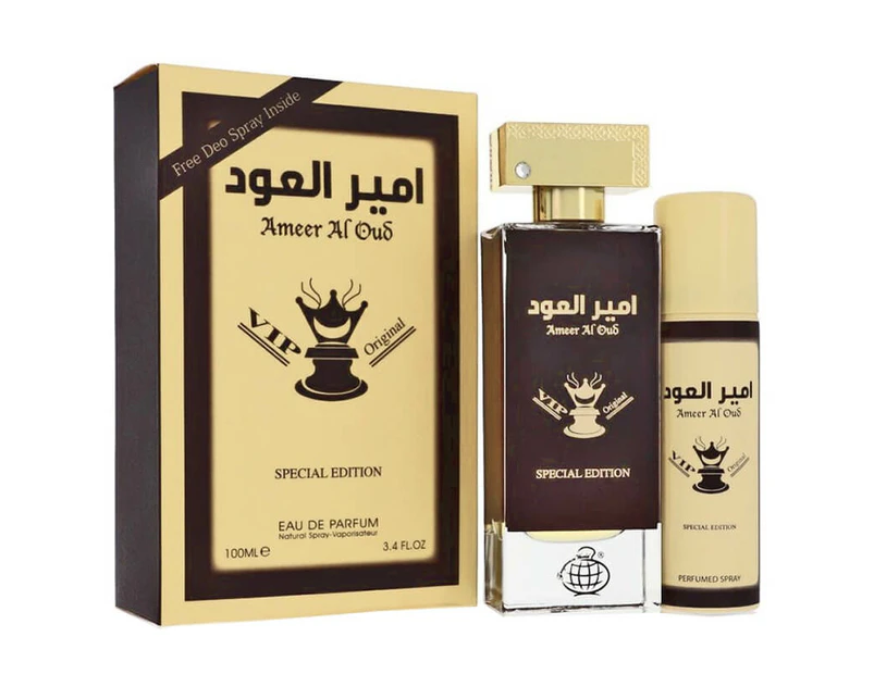 Fragrance World Ameer Al Oud VIP Original Special Edition 2pc Set 100ml EDP (Unisex) SP