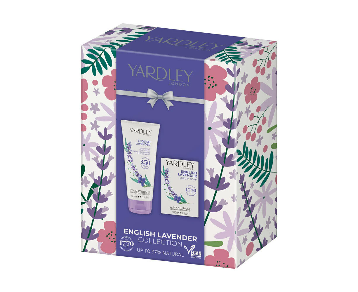 Yardley English Lavender Gift Set Hand Cream 100ml and Luxury Soap 100g