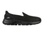 Womens Skechers Go Walk 6 - Big Splash Black/Black Walking Shoes - Black/Black