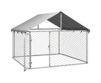 vidaXL Outdoor Dog Kennel with Roof 200x200x150 cm