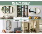 Yezi Wall Mirror Bathroom Decor Vanity Haning Makeup Mirrors Frame Gold Oval