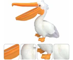 Plush Pelican Toy Stuffed Bird Toy Kids Children Hugging Animal Toy Bird Figurine Educational Tropical Bird Figures Toy