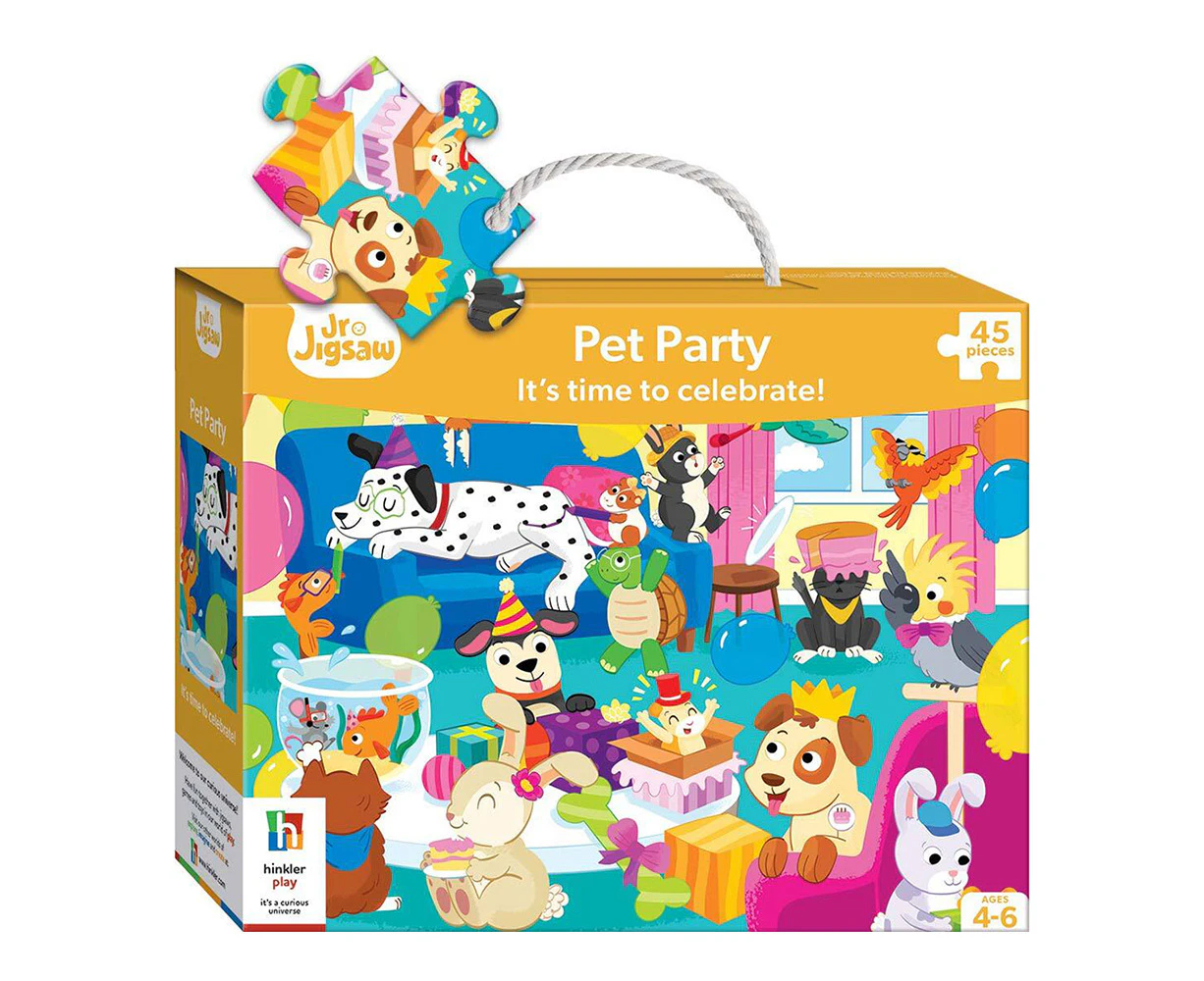 Junior Jigsaw 45pc Jigsaw Puzzle: Pet Party It's Time To Celebrate! Toy 3y+