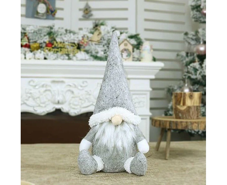 Christmas Gnome Doll - Grey