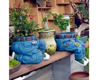 Outdoor Denim Jeans Resin Garden Flower Pot