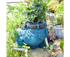 Outdoor Denim Jeans Resin Garden Flower Pot