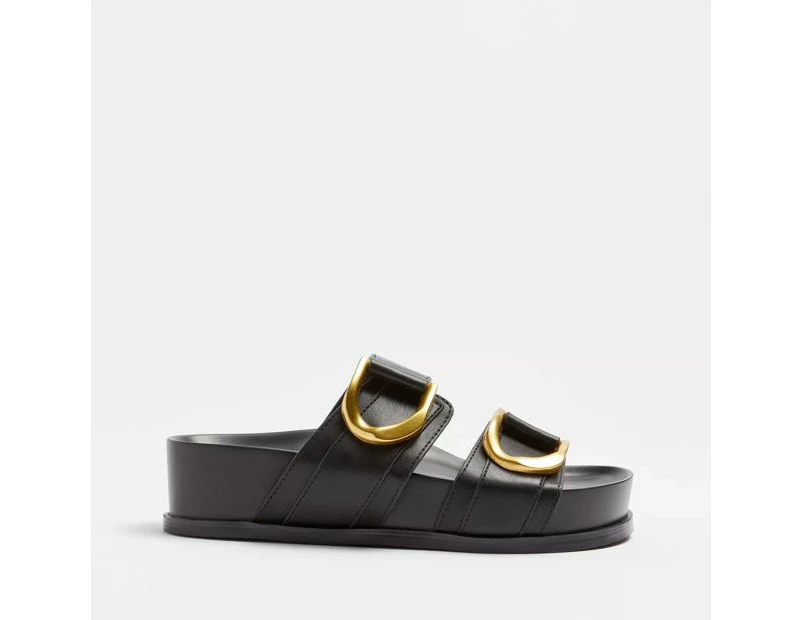 Target Womens Chunky Double Buckle Sandal - Ginny - Black