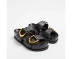 Target Womens Chunky Double Buckle Sandal - Ginny - Black