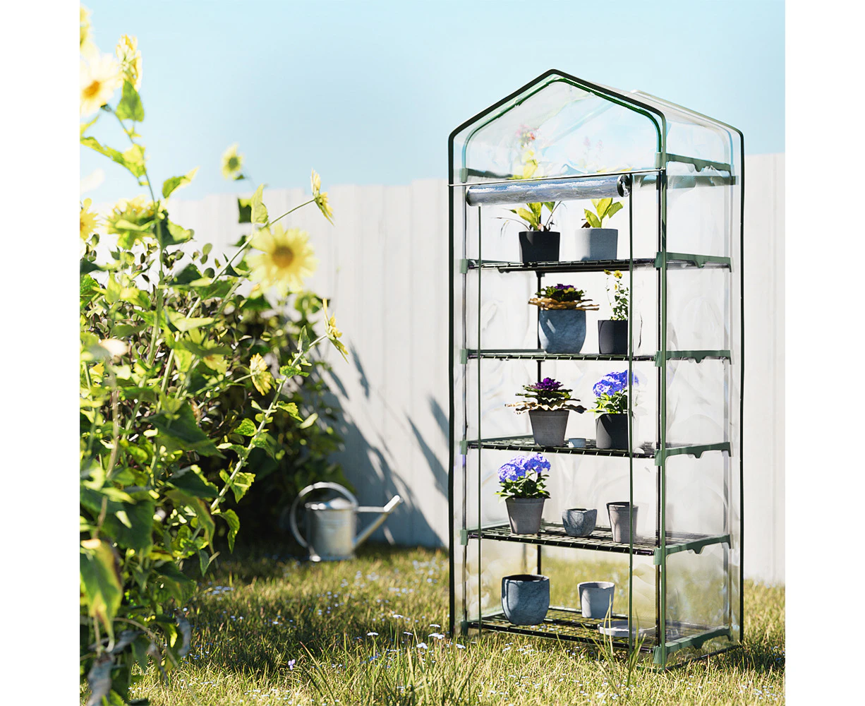 Green Fingers Mini Greenhouse Garden Shed Green House Tunnel Plant Storage Flower 189cm