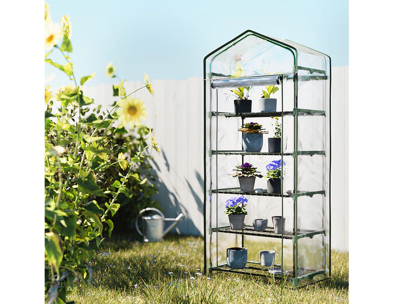 Green Fingers Mini Greenhouse Garden Shed Green House Tunnel Plant Storage Flower 189cm