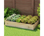 Green Fingers Garden Bed 150x90x30cm Wooden Planter Box Raised Container Growing