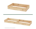 Green Fingers Garden Bed 150x90x30cm Wooden Planter Box Raised Container Growing