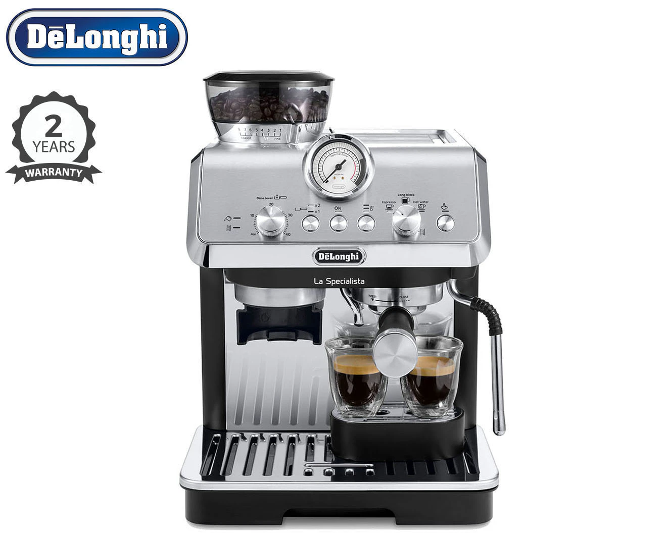 DéLonghi 1.5L La Specialista Arte Manual Coffee Machine EC9155MB