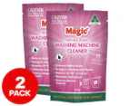 2 x Magic Antibacterial Front & Top Loader Washing Machine Cleaner 100g