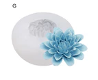 ishuif Cake Mold Non-stick Easy to Clean DIY Silicone Valentine Day Party Rose Flower Shape Dessert Mould for Bakery-G