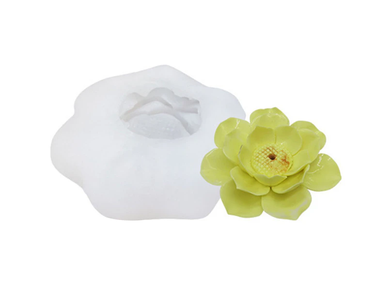 ishuif Cake Mold Non-stick Easy to Clean DIY Silicone Valentine Day Party Rose Flower Shape Dessert Mould for Bakery-J