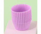 12Pcs Cake Decorating Molds Easy to Release Convenient Cleaning Reused Temperature-Make Egg Tart Multicolor Muffin Cup Cake Molds Home Accessories-Purple