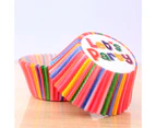 ishuif 100Pcs DIY Cartoon Pattern Muffin Cup Paper Decorating Wrap Cupcake Liner Bakeware Tools-6