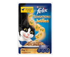 24pk Felix Sensations Jellies Cat Food Sachets Favourites Menu 1.02kg