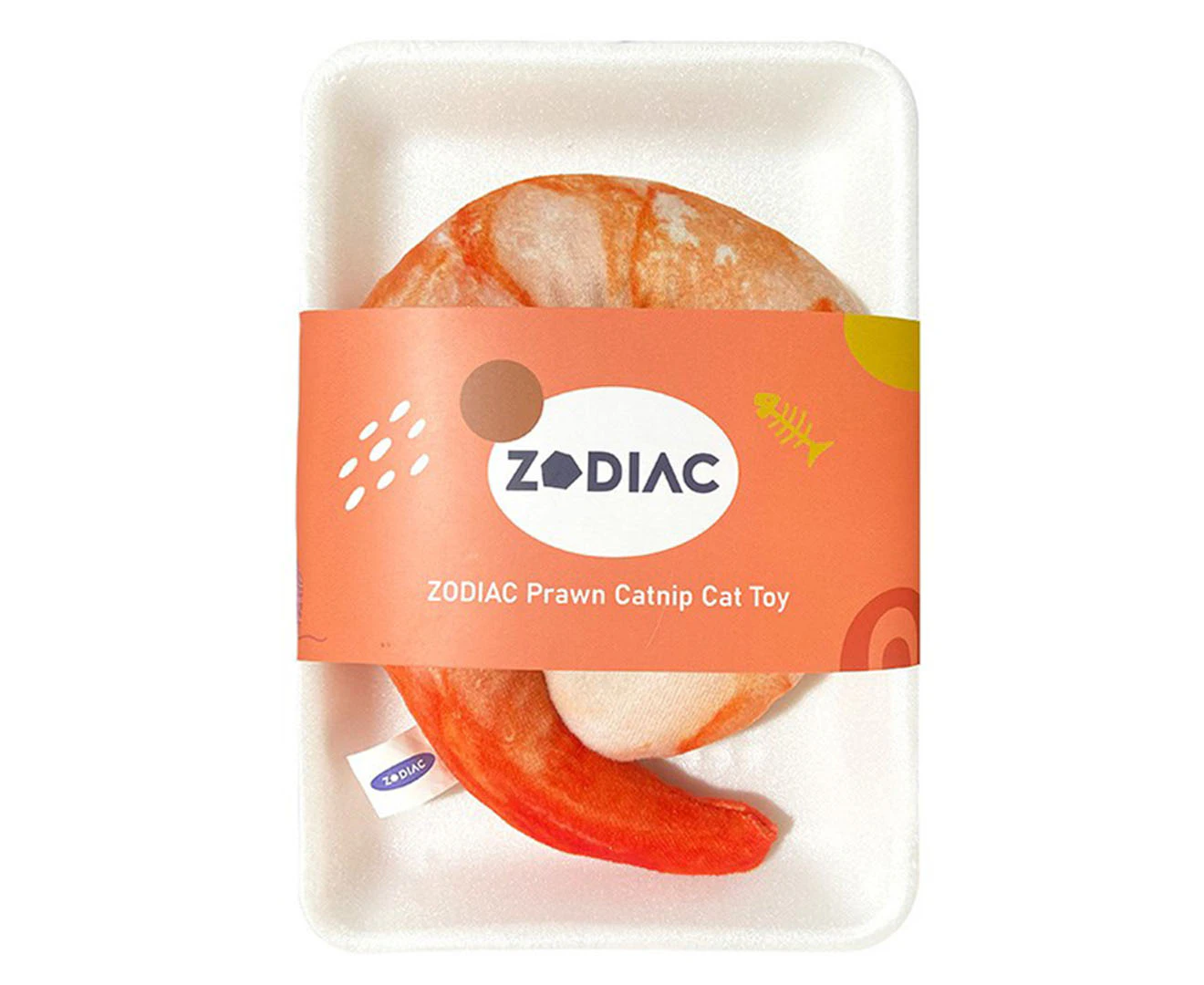 Zodiac Prawn Catnip Pet Cat/Kitten Interactive Bite/Kick Activity Fun Play Toy