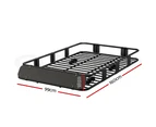 Giantz Universal Car Roof Rack Basket Luggage Vehicle Cargo Carrier 160cm Black