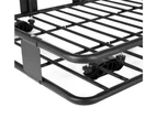 Giantz Universal Car Roof Rack Basket Luggage Vehicle Cargo Carrier 160cm Black