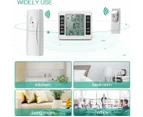 Refrigerator Thermometer, Wireless Digital Freezer Thermometer, Wireless Indoor Outdoor Thermometer, Audible Alarm, Min And Max Display