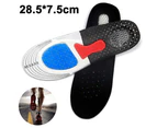 Women'S Orthotic Insoles Full Length Shoe Inserts Replacement Running Insoles, Metatarsal And Heel Cushion For Plantar Fasciitis Insoles Woman,Black,L(250-