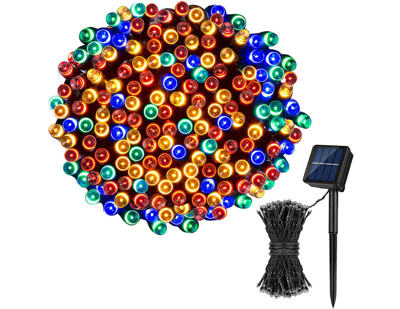 Solar String Lights 72Ft 200 Led 8 Pattern Fairy Lights For Garden, Patio, Fence, Balcony, Outdoor,Four Colors