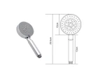 ACA 200mm 8 inch Shower head Top/Bottom Inlet 5-Mode Handheld head wall mounted Shower taps Chrome