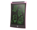 Kids Drawing Pad, Lcd Writing Tablet, Erasable Doodle Scribbler Board,Pink