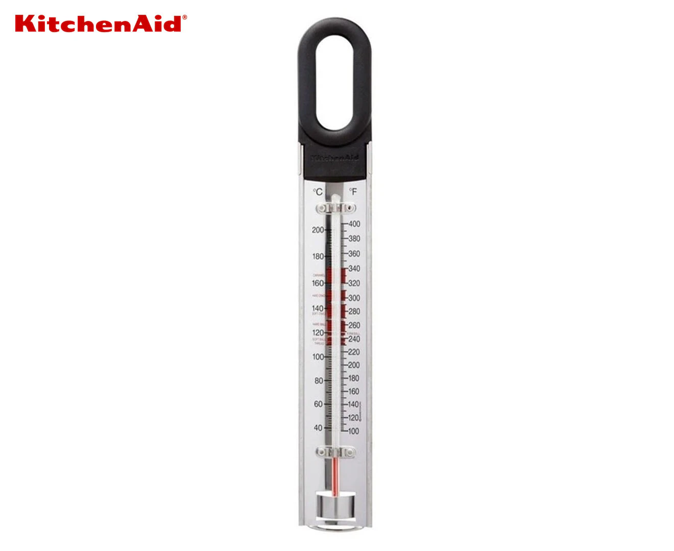 KitchenAid Caddy Paddle Cooking Thermometer Stainless Steel 31cm Silver/BLK