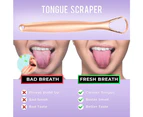 3-Pack Tongue Scraper, Stainless Steel Tongue Cleaner, Reduce Bad Breath Metal Tongue Scrapers,Style 2