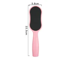 Double-Sided Pedicure Tool, Effective For Cracked Heel, Callus Remover, Foot Scrubber,【Dark Pink】