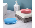 Silicone Double-Sided Bath Brush Bath Brush Soft Touch Brush Exfoliating Clean,Pink