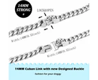 Gold Dog Chain Collar With Secure Buckle With Ice-Out Cubic Zirconia Stones 33K Metal Stainless Steel Cuban Link Chain Strong Heavy Duty Walking Training C